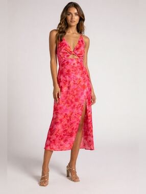 chinese dress ladies Carlita Ruffle Cutout Maxi Dress – VICI main image 1